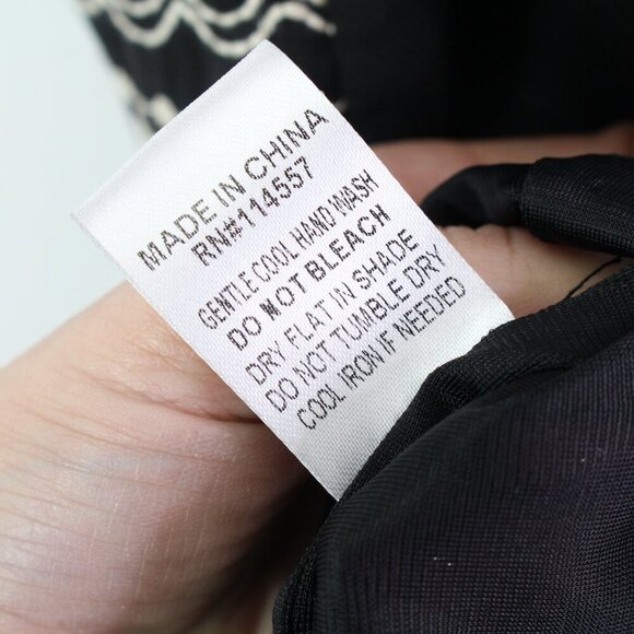 THML Embroidered High Neck Maxi Dress Black Size M - Picture 10 of 10